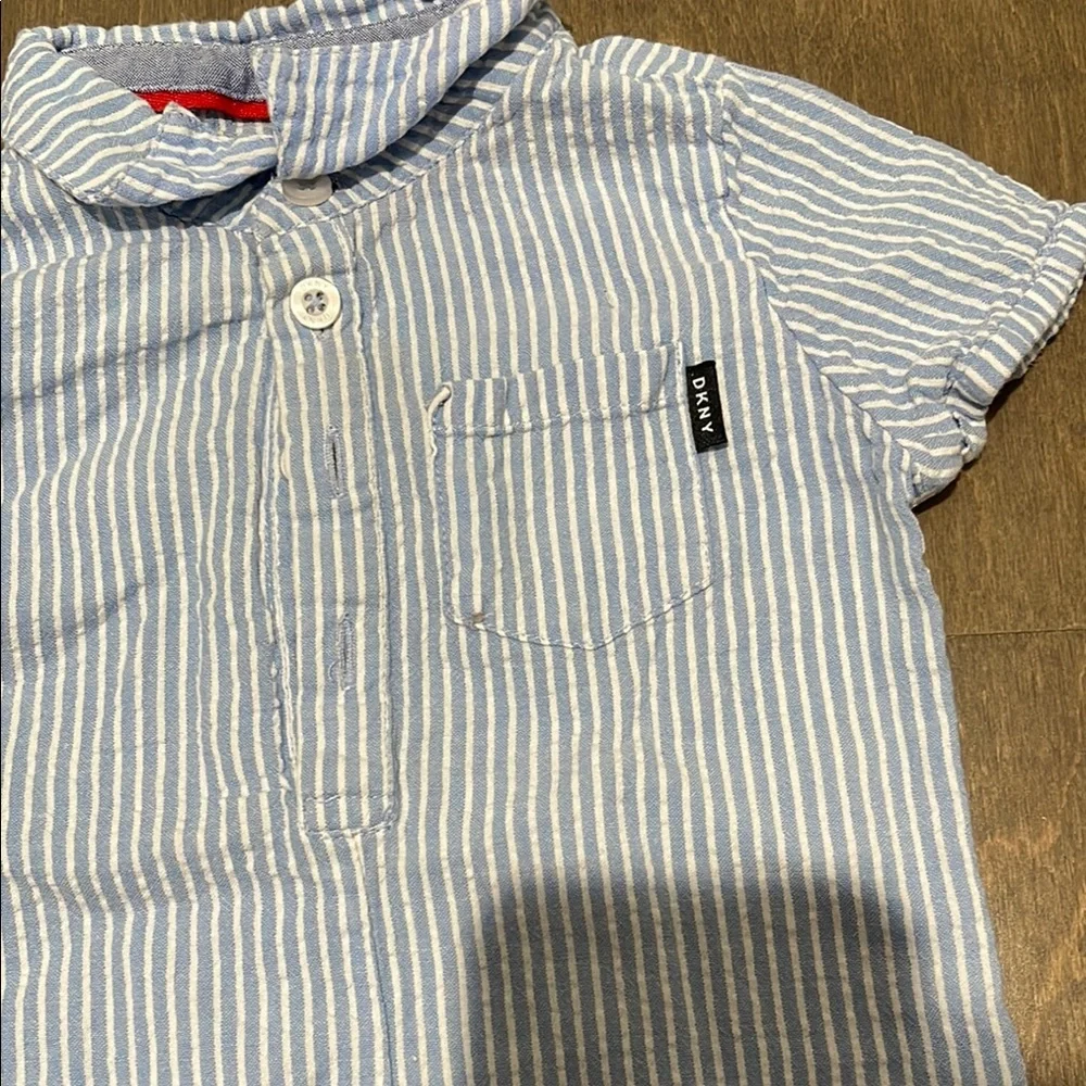 DKNY 3-6M Romber blue stripes 100%Cotton